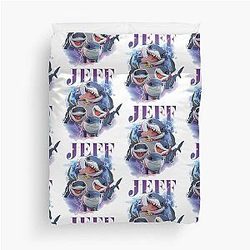 Jeff The Land Shark Duvet Cover