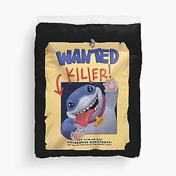 Jeff the Land Shark - WANTED Duvet Cover