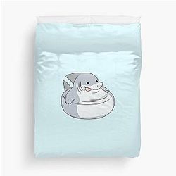 Jeff the Shark Chonk Duvet Cover