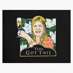 White Lotus Jennifer Coolidge Tanya McQuoid Jigsaw Puzzle