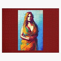 Jennifer Coolidge Indian Wear Jigsaw Puzzle