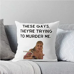 White Lotus Jennifer Coolidge Throw Pillow