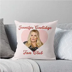 Jennifer Coolidge Fan Club Iconic and Hot Mess Royalty Throw Pillow