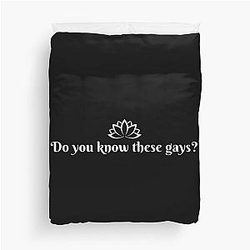 White Lotus Do You Know These Gays Unisex Jennifer Coolidge Duvet Cover