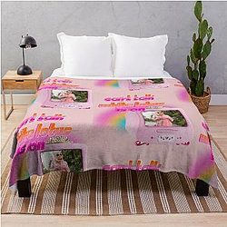 White Lotus Throw Blanket