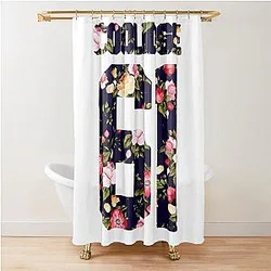 Jennifer Coolidge - Floral Jersey Shower Curtain