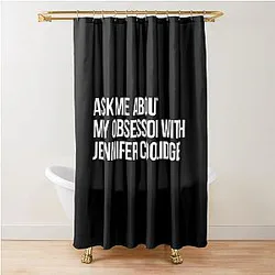 Ask Me About My Obsession with Jennifer Coolidge Shower Curtain