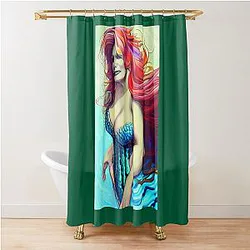 Jennifer Coolidge Mermaid Shower Curtain