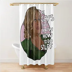 Jennifer Coolidge: The Gay Guide to Doing Stuff Shower Curtain