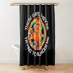 Jennifer Coolidge These Gays Are Trying to Murder Me Shower Curtain