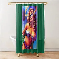 Jennifer Coolidge Mermaid Shower Curtain