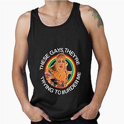 Jennifer Coolidge quote - Gays are trying to murder me Tank Top