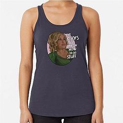 Jennifer Coolidge know how to do stuff Racerback Tank Top