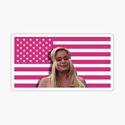 Jennifer Coolidge American Flag Sticker