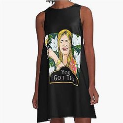 White Lotus Jennifer Coolidge Tanya McQuoid A Line Dress