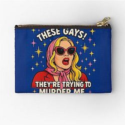 These Gays Jennifer Coolidge White Lotus Zipper Pouch