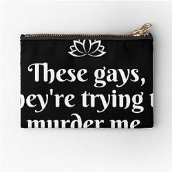 White Lotus These Gays Trying To Kill Me Unisex Jennifer Coolidge Zipper Pouch