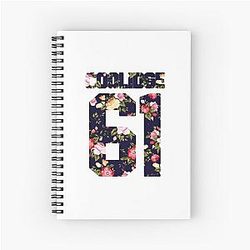 Jennifer Coolidge Floral Jersey Notebook