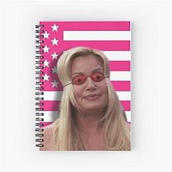 Jennifer Coolidge American Flag Notebook