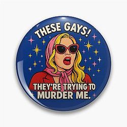 These Gays Jennifer Coolidge White Lotus Pin