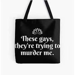 White Lotus These Gays Will Re Trying To Kill Me Unisex Jennifer Coolidge All Over Print Tote Bag