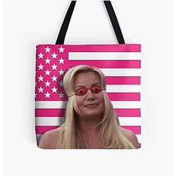 Jennifer Coolidge American Flag Tote Bag
