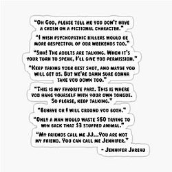 Jennifer Jareau Once Said Sticker