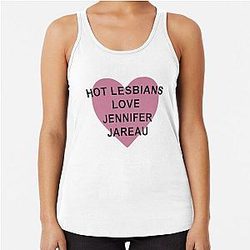 Hot lesbians love Jennifer Racerback Tank Top