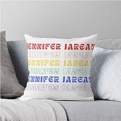 Jennifer Jareau Pride Flag Throw Pillow