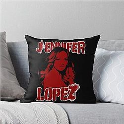Retro Style Throw Pillow by Jennifer Lopez