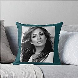 Jennifer Lopez Throw Pillow