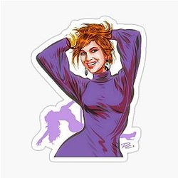 Jennifer Lopez - An illustration by Paul Cemmick Sticker