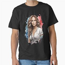 Jennifer Lopez Watercolor Classic T-Shirt