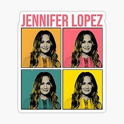 Close Up photo of Jennifer Lopez Sticker