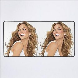 Jennifer Lopez Inspired Portrait Desk Mat