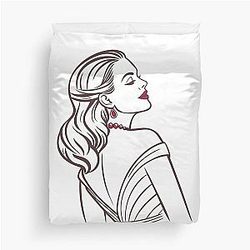 Elegant Silhouette Inspired by Jennifer Lopez Duvet Cover becomes:
Elegant Silhouette Inspired by Jennifer Lopez Duvet
