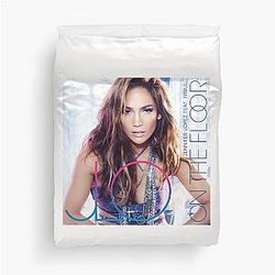 Jennifer Lopez Bold Dance Pop Aesthetic Artwork Duvet Cover