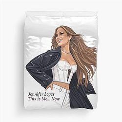 Jennifer Lopez Inspired Art of a Modern Muse Duvet Cover