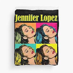 Shabby Jennifer Lopez Pop Art Duvet Cover