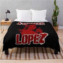 Retro Style Jennifer Lopez Throw Blanket