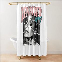 Ornate Jennifer Lopez Silhouette Shower Curtain