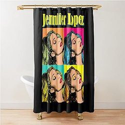 Jennifer Lopez Pop Art Shower Curtain