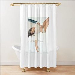 Jennifer Lopez Elegant Retro Pop Aesthetic Shower Curtain