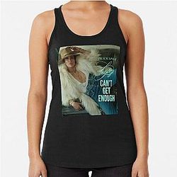 Jennifer Lopez Stylish Glam Pop Art Fashion Design Racerback Tank Top