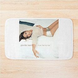 Jennifer Lopez Elegant Retro Pop Aesthetic Design Bath Mat
