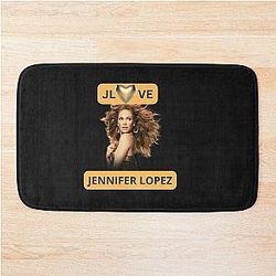 Love T-Shirt Gift Jennifer Lopez Bath Mat