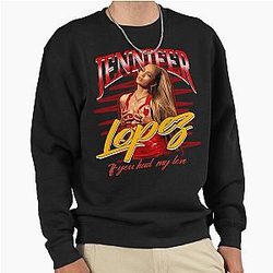 Jennifer Lopez Retro Style Pullover Sweatshirt