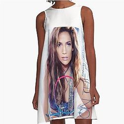 Jennifer Lopez - Dance Pop Aesthetic Artwork A-Line Dress