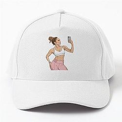 Jennifer Lopez - Confident Fitness Style Illustration Baseball Cap