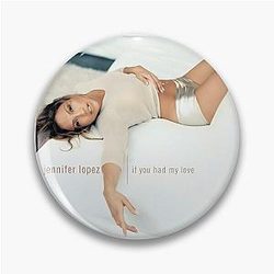 Jennifer Lopez Elegant Pop Aesthetic Design Pin